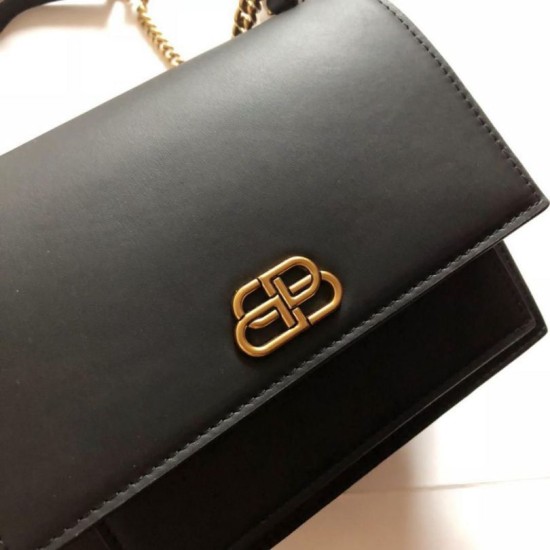 Cloni Firmate replica a catena Sharp Balenciaga Nera imitazioni