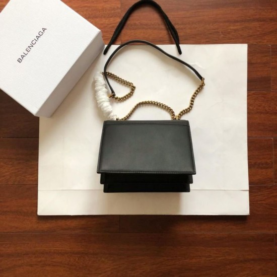 Cloni Firmate replica a catena Sharp Balenciaga Nera imitazioni