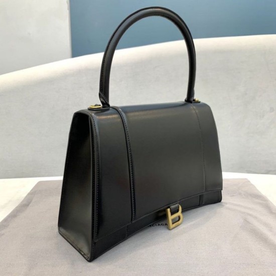 Borsa a tracolla media Clessidra Balenciaga nera Dupe Perfetta Cloni Firmate Borsa a tracolla media Clessidra Balenciaga nera imitazioni