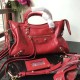 Balenciaga Classic Metallic Edge City Pelle di agnello crepe sacca rossa Dupe Perfetta Cloni Firmate Balenciaga Classic Metallic Edge City Pelle di agnello crepe sacca rossa imitazioni