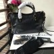Cloni Firmate Balenciaga Classic Metallic Edge City Borsa agnello con fessure nere imitazioni