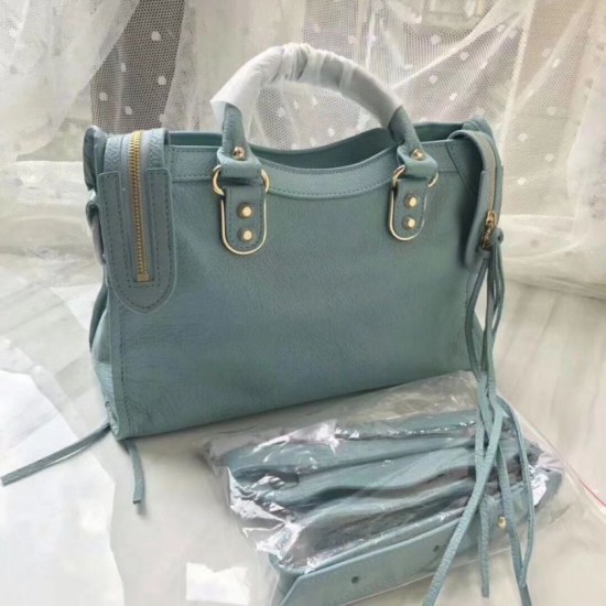 Borse Firmate Replica Balenciaga Classic Metallic Edge City agnello azzurra Dupe Perfetta Cloni Firmate Borse Firmate Replica Balenciaga Classic Metallic Edge City agnello azzurra imitazioni