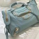 Borse Firmate Replica Balenciaga Classic Metallic Edge City agnello azzurra Dupe Perfetta Cloni Firmate Borse Firmate Replica Balenciaga Classic Metallic Edge City agnello azzurra imitazioni