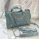 Borse Firmate Replica Balenciaga Classic Metallic Edge City agnello azzurra Dupe Perfetta Cloni Firmate Borse Firmate Replica Balenciaga Classic Metallic Edge City agnello azzurra imitazioni