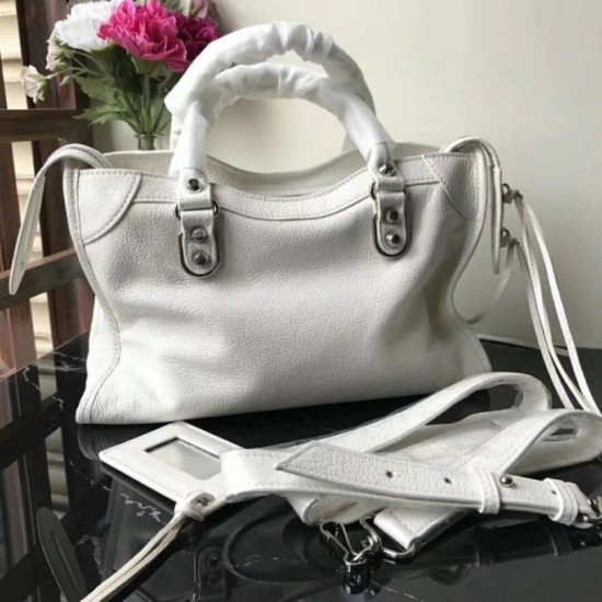 Borsa Balenciaga Classic Metallic Edge City agnello bianca Dupe Perfetta Cloni Firmate Borsa Balenciaga Classic Metallic Edge City agnello bianca imitazioni