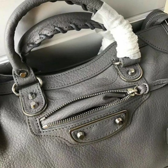 Borsa Balenciaga Classic Metallic Edge City agnello grigia Dupe Perfetta Cloni Firmate Borsa Balenciaga Classic Metallic Edge City agnello grigia imitazioni