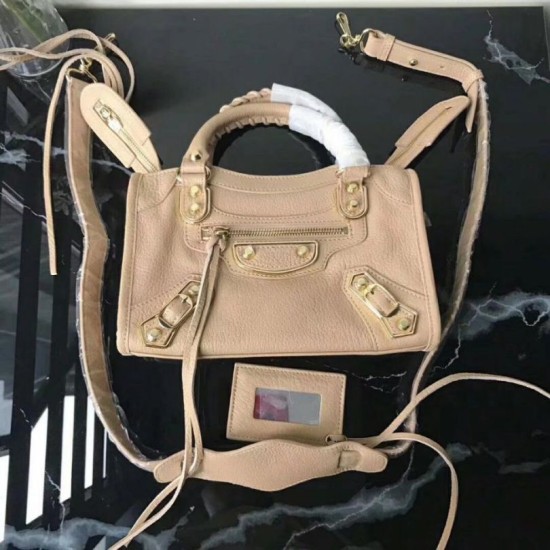 Borsa Balenciaga Classic Metallic Edge City agnello Albicocca Dupe Perfetta Cloni Firmate Borsa Balenciaga Classic Metallic Edge City agnello Albicocca imitazioni