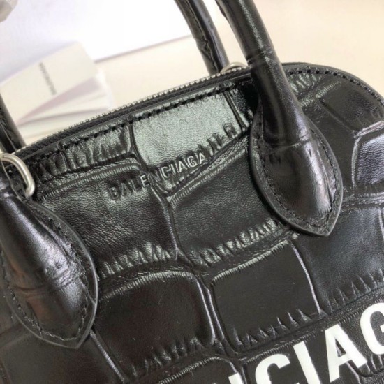 Imitazioni borse griffate a tracolla Balenciaga Ville XXS in pelle stampata coccodrillo nera Dupe Perfetta Cloni Firmate Imitazioni borse griffate a tracolla Balenciaga Ville XXS in pelle stampata coccodrillo nera imitazioni