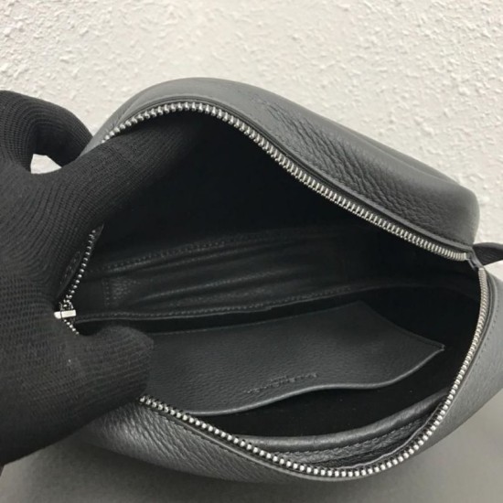 Borsa per fotocamera piccola Balenciaga Everyday liscia vitello nera Dupe Perfetta Cloni Firmate Borsa per fotocamera piccola Balenciaga Everyday liscia vitello nera imitazioni