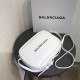 Borsa piccola per fotocamera Balenciaga Everyday liscia vitello beige Dupe Perfetta Cloni Firmate Borsa piccola per fotocamera Balenciaga Everyday liscia vitello beige imitazioni