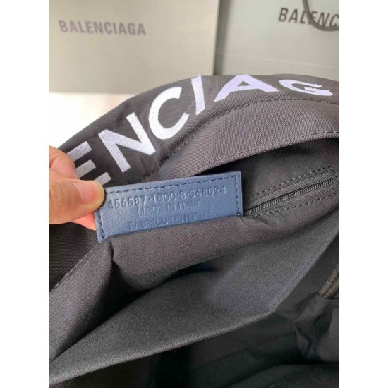 Zaino Ruota Balenciaga Nylon Nero Dupe Perfetta Cloni Firmate Zaino Ruota Balenciaga Nylon Nero imitazioni