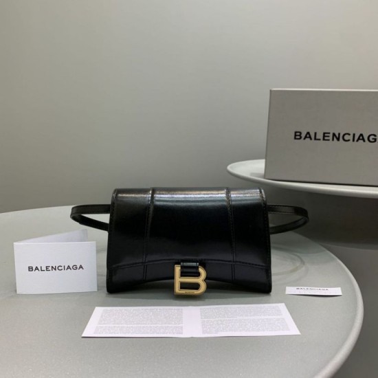 Balenciaga Hourglass Beltbag Nero Dupe Perfetta Cloni Firmate Balenciaga Hourglass Beltbag Nero imitazioni