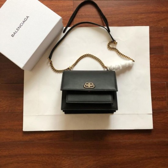 Cloni Firmate replica a catena Sharp Balenciaga Nera imitazioni