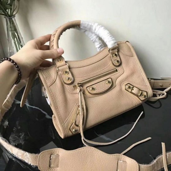 Borsa Balenciaga Classic Metallic Edge City agnello Albicocca Dupe Perfetta Cloni Firmate Borsa Balenciaga Classic Metallic Edge City agnello Albicocca imitazioni