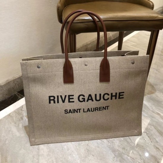 Borsa tote YSL Saint Laurent Rive Gauche grigia Dupe Perfetta Cloni Firmate Borsa tote YSL Saint Laurent Rive Gauche grigia imitazioni
