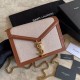Imitazione YSL Saint Laurent Cassandra Monogram Clasp Bag Marrone Dupe Perfetta Cloni Firmate Imitazione YSL Saint Laurent Cassandra Monogram Clasp Bag Marrone imitazioni