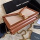 Imitazione YSL Saint Laurent Cassandra Monogram Clasp Bag Marrone Dupe Perfetta Cloni Firmate Imitazione YSL Saint Laurent Cassandra Monogram Clasp Bag Marrone imitazioni