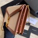 Imitazione YSL Saint Laurent Cassandra Monogram Clasp Bag Marrone Dupe Perfetta Cloni Firmate Imitazione YSL Saint Laurent Cassandra Monogram Clasp Bag Marrone imitazioni