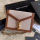 Imitazione YSL Saint Laurent Cassandra Monogram Clasp Bag Marrone Dupe Perfetta Cloni Firmate Imitazione YSL Saint Laurent Cassandra Monogram Clasp Bag Marrone imitazioni