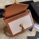 Imitazione YSL Saint Laurent Cassandra Monogram Clasp Bag Marrone Dupe Perfetta Cloni Firmate Imitazione YSL Saint Laurent Cassandra Monogram Clasp Bag Marrone imitazioni