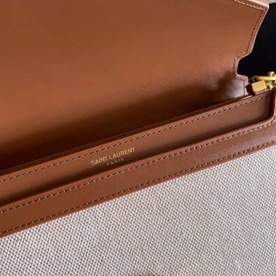 Imitazione YSL Saint Laurent Cassandra Monogram Clasp Bag Marrone Dupe Perfetta Cloni Firmate Imitazione YSL Saint Laurent Cassandra Monogram Clasp Bag Marrone imitazioni