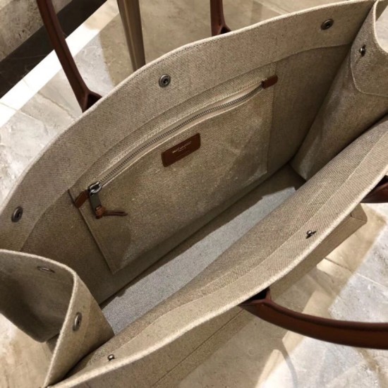 Borsa tote YSL Saint Laurent Rive Gauche grigia Dupe Perfetta Cloni Firmate Borsa tote YSL Saint Laurent Rive Gauche grigia imitazioni