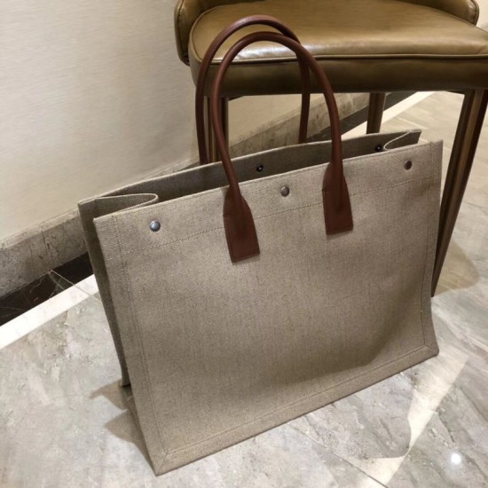 Borsa tote YSL Saint Laurent Rive Gauche grigia Dupe Perfetta Cloni Firmate Borsa tote YSL Saint Laurent Rive Gauche grigia imitazioni