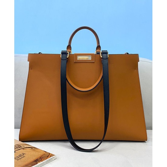 Dupe Borsa piccola Peekaboo X-Tote Light Coffee imitazioni perfette Replica Borsa piccola Peekaboo X-Tote Light Coffee Griffate