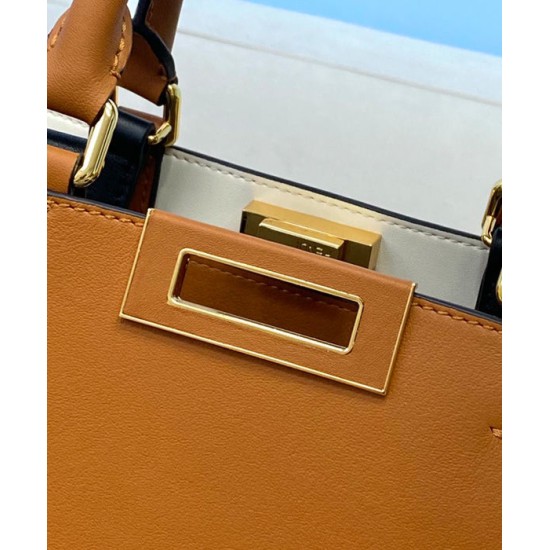 Dupe Borsa piccola Peekaboo X-Tote Light Coffee imitazioni perfette Replica Borsa piccola Peekaboo X-Tote Light Coffee Griffate