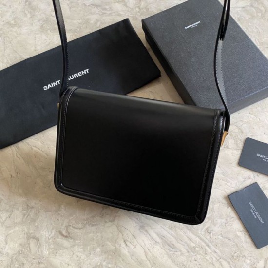 Borsa YSL Saint Laurent Solferino media con monogramma nera Dupe Perfetta Cloni Firmate Borsa YSL Saint Laurent Solferino media con monogramma nera imitazioni