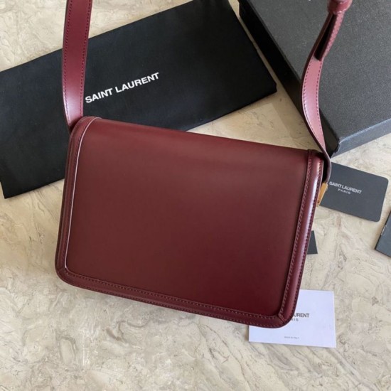 YSL Saint Laurent Solferino Medium Monogram Satchel Bag Claret Dupe Perfetta Cloni Firmate YSL Saint Laurent Solferino Medium Monogram Satchel Bag Claret imitazioni