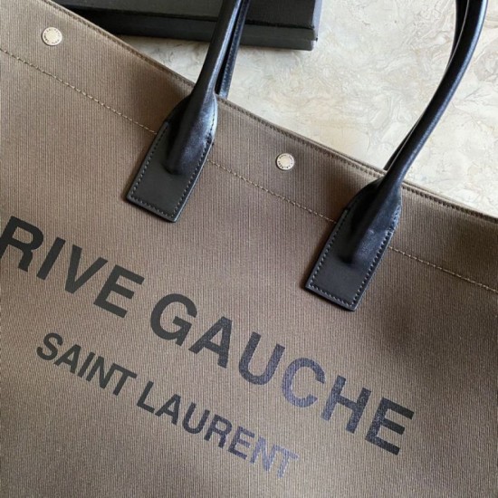 Imitazione YSL Saint Laurent Rive Gauche Tote Bag Caffè Dupe Perfetta Cloni Firmate Imitazione YSL Saint Laurent Rive Gauche Tote Bag Caffè imitazioni
