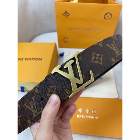 Dupe LV Tag 40mm Cintura reversibile Monogram M0369V imitazioni perfette Replica LV Tag 40mm Cintura reversibile Monogram M0369V Griffate