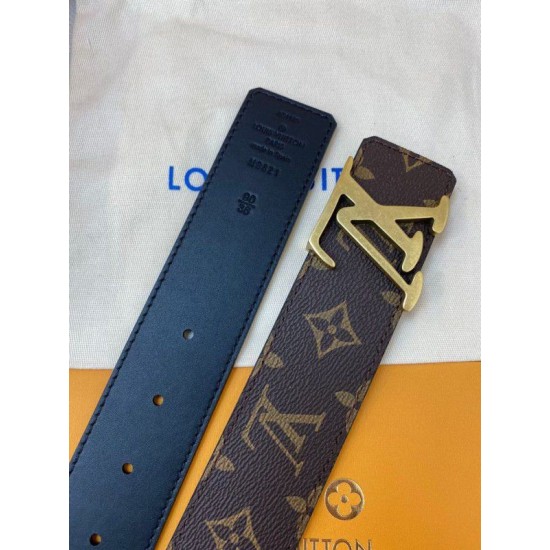 Dupe LV Tag 40mm Cintura reversibile Monogram M0369V imitazioni perfette Replica LV Tag 40mm Cintura reversibile Monogram M0369V Griffate