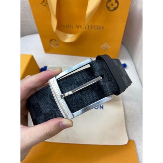 Dupe Cintura Downtown 40mm Damier Graphite M0374V imitazioni perfette Replica Cintura Downtown 40mm Damier Graphite M0374V Griffate
