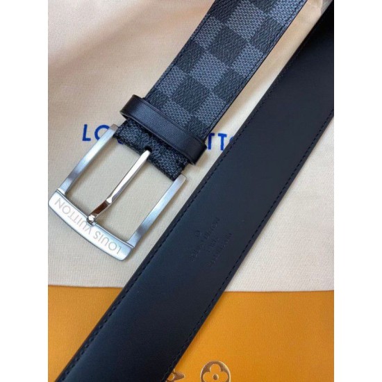 Dupe Cintura Downtown 40mm Damier Graphite M0374V imitazioni perfette Replica Cintura Downtown 40mm Damier Graphite M0374V Griffate