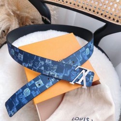 Dupe Alta gamma replica Louis Vuitton Initiales 40MM Cintura reversibile Damier Salt M0378Q imitazioni perfette Replica Alta gamma Louis Vuitton Initiales 40MM Cintura reversibile Damier Salt M0378Q Griffate