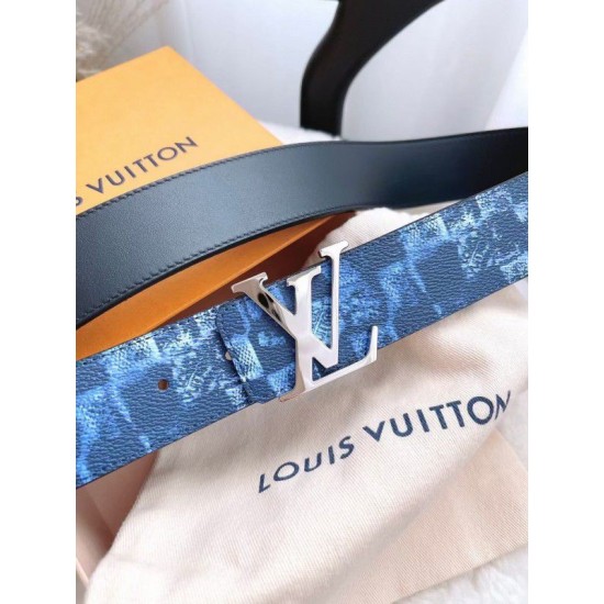 Dupe Alta gamma replica Louis Vuitton Initiales 40MM Cintura reversibile Damier Salt M0378Q imitazioni perfette Replica Alta gamma Louis Vuitton Initiales 40MM Cintura reversibile Damier Salt M0378Q Griffate