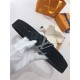 Replica Louis Vuitton Initiales 40MM Cintura reversibile Suede M6875P Griffate
