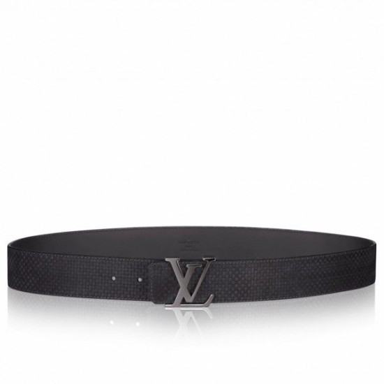 Replica Louis Vuitton Initiales 40MM Cintura reversibile Suede M6875P Griffate