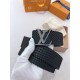Replica Louis Vuitton Initiales 40MM Cintura reversibile Suede M6875P Griffate