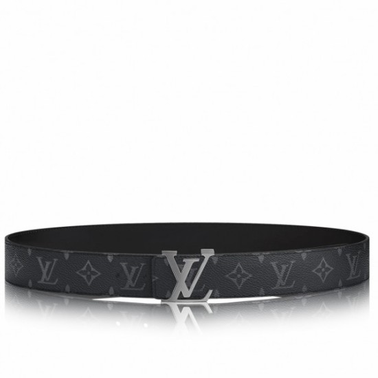 Dupe LV Initiales 40MM Cintura reversibile Monogram Eclipse M9043S imitazioni perfette Replica LV Initiales 40MM Cintura reversibile Monogram Eclipse M9043S Griffate