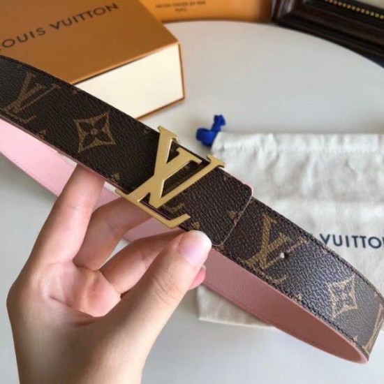 Dupe Pari replica LV Initiales 30MM Cintura reversibile Monogram M9052U imitazioni perfette Replica Pari LV Initiales 30MM Cintura reversibile Monogram M9052U Griffate