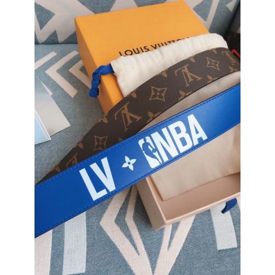 Dupe Dettagli perfetti LVxNBA Louis Vuitton 3 Steps 40MM Cintura reversibile MP278V imitazioni perfette Replica Dettagli perfetti LVxNBA Louis Vuitton 3 Steps 40MM Cintura reversibile MP278V Griffate
