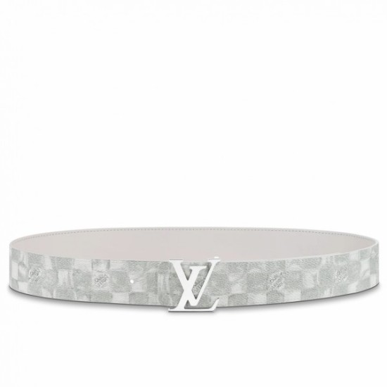 Dupe LV Initiales 40MM Cintura reversibile Damier Salt MP300V imitazioni perfette Replica LV Initiales 40MM Cintura reversibile Damier Salt MP300V Griffate