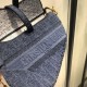 Cloni Firmate Borsa Replica da Saddle Christian Dior M0446 Blu imitazioni