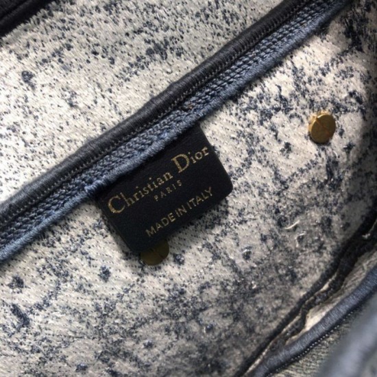 Cloni Firmate Borsa Replica da Saddle Christian Dior M0446 Blu imitazioni