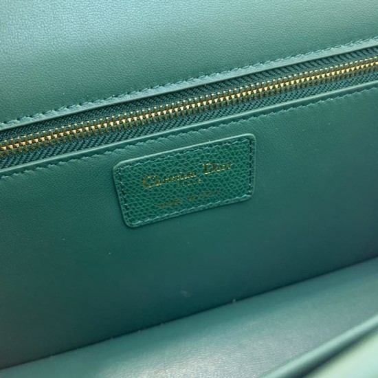 Christian Dior 93118 EPSOM maniglia Borsa verde Dupe Perfetta Cloni Firmate Christian Dior 93118 EPSOM maniglia Borsa verde imitazioni