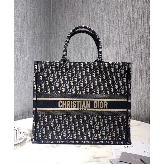 Imitazione Borse Christian Dior Book Tote M1286 Blu scuro Dupe Perfetta Cloni Firmate Imitazione Borse Christian Dior Book Tote M1286 Blu scuro imitazioni