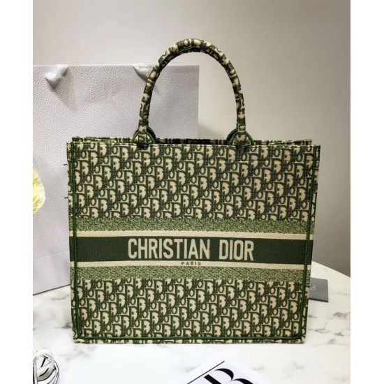 Imitazione Borse Christian Dior Book Tote M1286 verde Dupe Perfetta Cloni Firmate Imitazione Borse Christian Dior Book Tote M1286 verde imitazioni